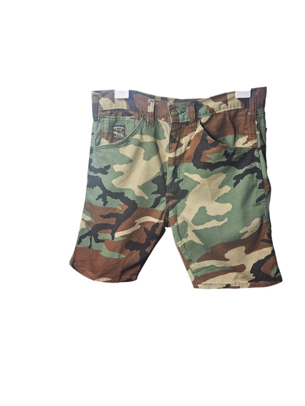 Pointer Brand Mens Camo Utility Shorts Size 32 Made In USA